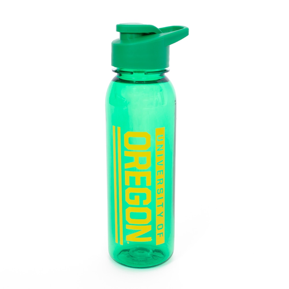 Ducks Spirit, RFSJ, Inc., Green, Water Bottles, Plastic, Home & Auto, Translucent, Chug Lid, University of Oregon, 24 ounce, 957294